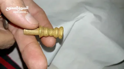  4 قطعة معدنية قديمة منقوشة  الراجح ختم قديم جدا خليط من المعادن ذهب ونحاس