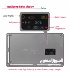  3 اضاءة كاميرات تصوير AFI LR-11 Small LED Square Fill Light  KINGJOY