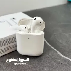  3 ايربودز 2 AirPods 2 اصلي ابل مع العلبه الاصليه الجيل الثاني