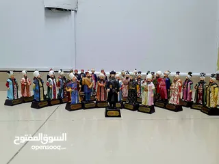  8 Ottomans Sultans figurines Collection
