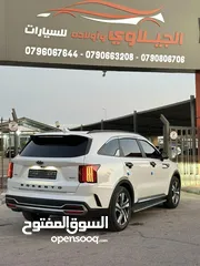  21 كيا سورينتو 2021 هايبرد فحص كامل  فل اضافات اعلى صنف برستيج VIP اعلى فئة وارد كوريا مع شاشات خلفية