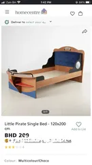  1 Pirate bed for baby boy used like new.