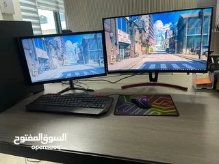  2 كمبيوتر مع شاشاتين بلبي جميع احتياجاتك و زيادة