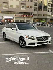  1 للبيع سيارة مرسيدس c300  موديل 2017 وارد امريكي بدون حوادث فل مواصفات السيارة نظيفة جدا اللون ابيض م