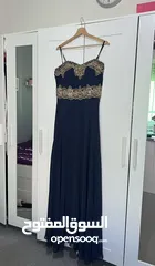  1 Navy blue long evening dress for party/event