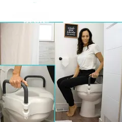  1 مقاعد رفع الجسم فوق المرحاض لمن يعانون صعوبة في الحوض