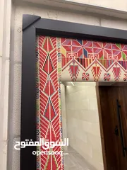  3 مراية تطريز مع اطار خشب