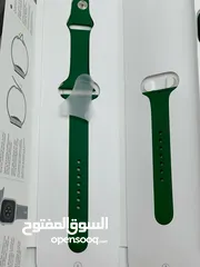  3 Apple Watch Series 7 (GPS, 45mm) Green Aluminum Case with Clover Sport Band