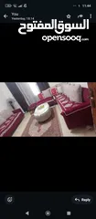  1 طقم كورنر +بفه للبيع+سجاده لون بيج وخمري