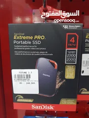  1 Sandisk Extreme pro portable ssd 4tb speed 2000mb/s