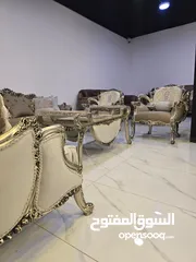  7 افخم وأروع الاطقم لنيو كلاسك اعلا تشطيب دهان بلويستر رخام اجنبي طاوله وسط هاند ميد