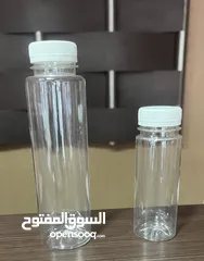  1 زجاجات عصير بلاستكية