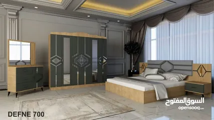  14 غرف نوم تركي 7 قطع مميزه شامل تركيب ودوشق مجاني