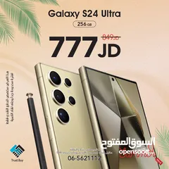  1 Samsung  ‏Galaxy S24 Ultra   12 ram / 256 GB  جديد بالكرتونة