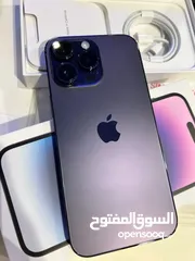  1 IPhone 14 Pro Max 256g Purple مستعمل بحالة الوكالة