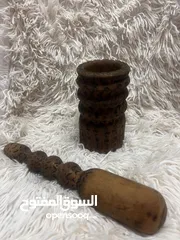  1 هاون انتيك خشب طبيعي 1980