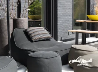  6 أثاث حدائق وكافيه مقاعد جلوس جديدة للبيع  كنب Bean bag & footrest  جودة ممتازة تصميم عصري