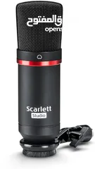  2 طقم كرت صوت سكارلت مع ميكرفون وسماعة اصلي Scarlett 2i2 Studio Audio Interface and Recording Bundle