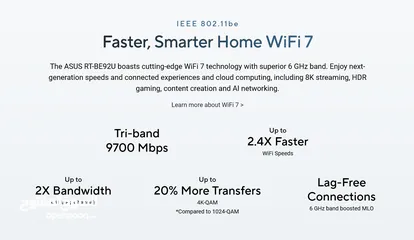  9 ASUS RT-BE92U BE9700 Tri-Band WiFi 7 Router