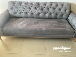 3 كنب 7 مقاعد لون سكني