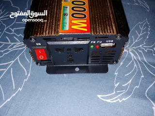  3 انفيرتر تحويل من 220v-12v سعة 2000 واط امريكي بحالة الوكالة