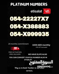  11 ETISALAT SPECIAL NUMBERS