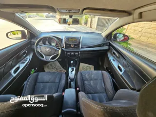  15 تويوتا يارس SPORT 2014 بحالة الشركة قطعت مسافة 120 الف كم