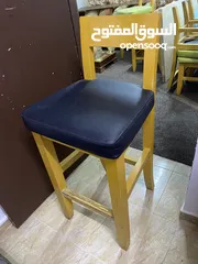  5 كرسي خشب زان طويل