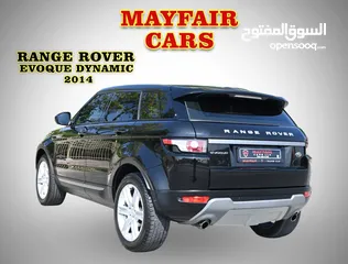  8 AGENCY SERVICE - ORIGINAL PAINT - RANGE ROVER EVOQUE DYNAMIC 2.0TC V4 - GCC SPECS - MINT CONDITION