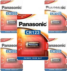  3 بطاريات ليثيوم CR123 3V بناسونك Panasonic Photo Lithium CR-123  3v battery