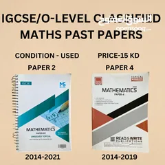  1 IGCSE/O-LEVEL CLASSIFIED MATHS PAST PAPERS