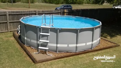  11 اكبر عرض وتحطيم للاسعار على مسبح انتكس INTEX SWIMMING Pool  بققطر 610سم وعمق رهيب 132سم