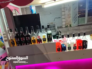  7 #اللي حابب يفتح مشروع متميز  عرباي مشروبات وبوظه للبيع مع كامل العددة والاغراض