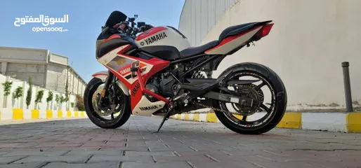  1 Yamaha R6 2014 اربعه بستون جديد كرت ماشي 9 الف كيلو فقط