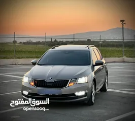  2 سكودا اكتافيا ستيشن 2019 اتوماتيك ماتور 2000 ديزل فل الفل  فتحة سقف بانوراما