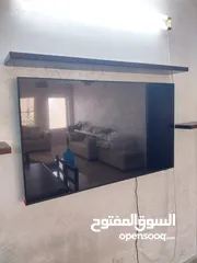  1 شاشة سامسونج جديدة 4k سمارت 55 بوصة