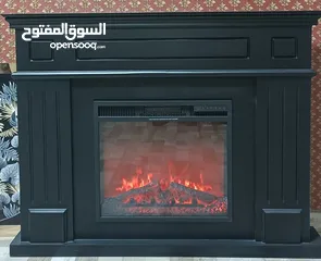  3 Electric Fireplace Heather مدفأة ديكور الحطب  المدفأة تستغل بالكهرباء وبها تدفئة التدفئة مستويات تتح