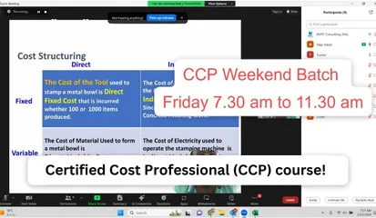  6 Certified Cost Professional (CCP) course!