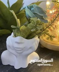  5 تحف وفازات مصنوعة يدويًا