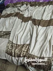  1 برداية لون بني وبيج مترين ونص في مترين وعشرين