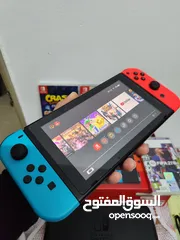  1 ننتندو سويتش إصدار ثاني معدل مع 60 لعبة