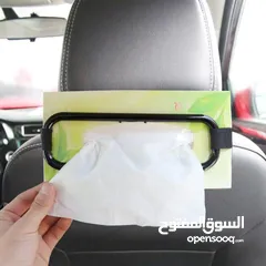  2 حامل مناديل مرن للسيارة، مصنوع من راتنج ABS، يناسب جميع السيارات، علبة مناديل متينة لحامل الشمس ومقع