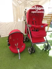  2 عرباية وكوت وشنطه اطفال من Chicco