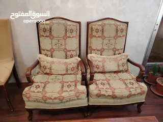  15 اثاث غرفتين كاملات (غرفة ضيوف وغرفة جلوس) للبيع في البيادر