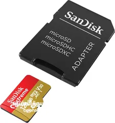  4 بطاقة ذاكره 128 جيجا سانديسك اكستريم اصليه SanDisk 256GB Extreme