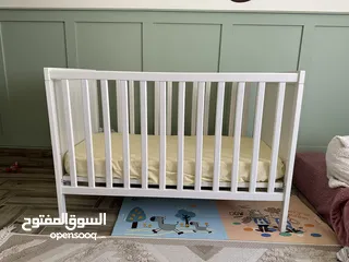  1 تخت أطفال - ايكيا - تخت مستعمل جديد