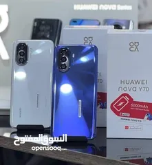  1 مشغل فقط  Nova y70 جيجا 128 أغراضة والكرتونه الأصلية مكفول متوفر توصيل وهدية