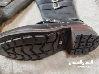  2 جزمه امريكي جلد طبيعي جديده مقاس 40