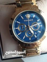  2 Versace wrist watch with gold chain strap