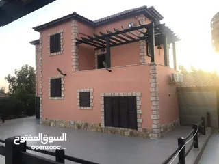  7 للبيع شاليه السلط حوض الخيمه التحته مساحة الارض4 دونم مساحة البناء 280 مع بركة سباحه السعر 140الف